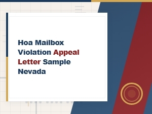 How to Appeal an Hoa Mailbox Violation in Nevada